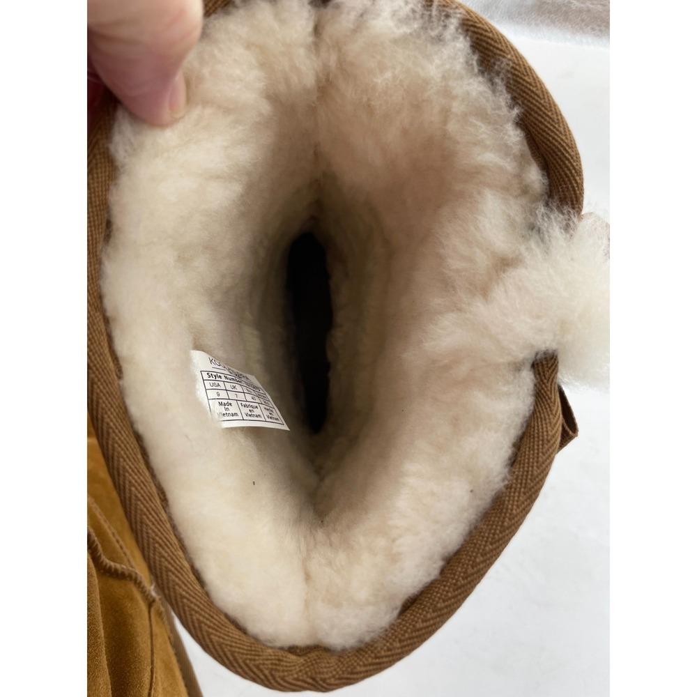 Koolaburra by UGG Victoria Sz 9 Women's Tall Suede‎ Winter Boots Chestnut - Picture 6 of 11